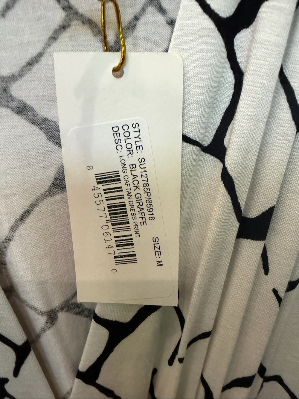 0021. NEW Rachel Pally Black Giraffe Abstract Print Maxi Dress - Picture 4 of 6